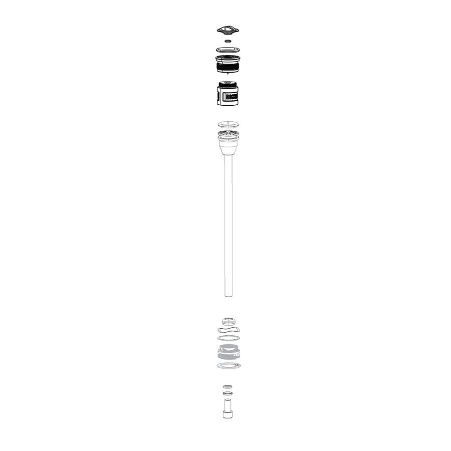 RockShox Solo Air Spring for Reba 130 A7 150mm 11.4018.010.229