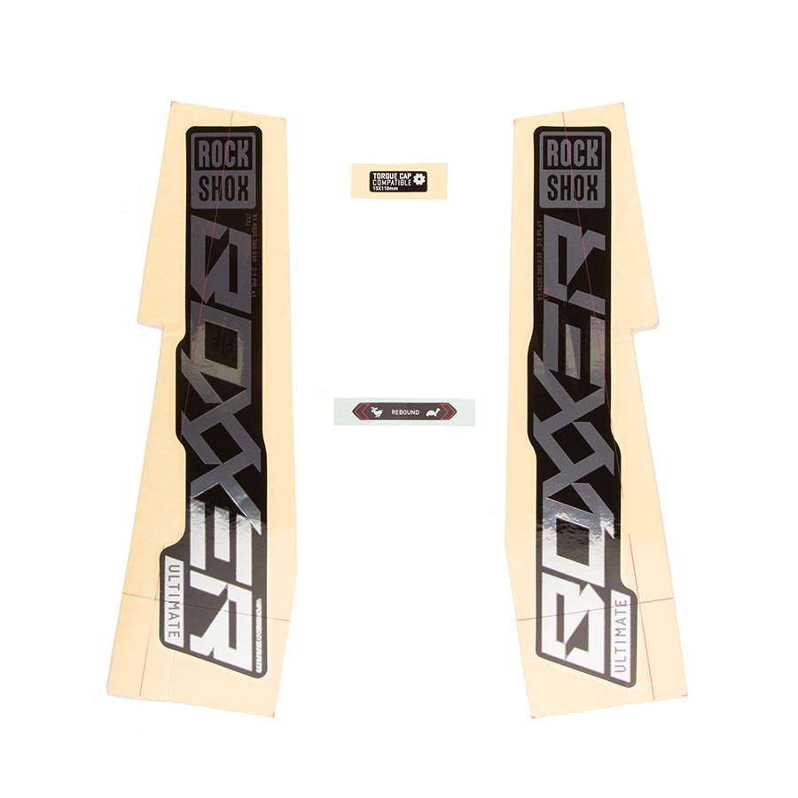 RockShox Decal Kit for Boxxer ULT Polar/Black 11.4018.105.003