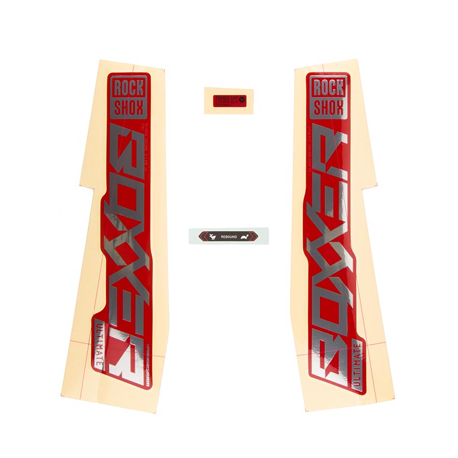 RockShox Decal Kit for Boxxer ULT Polar/Red 11.4018.105.004