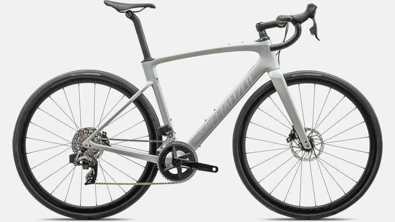 2024 Specialized Roubaix SL8 Expert 700c Carbon Road Bike - 44cm, DOVE GREY/CHAMELEON LAPIS