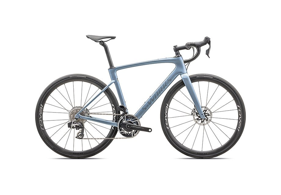 2025 SPECIALIZED ROUBAIX S-WORKS LTD BIKE - 44, SATIN GLACIAL METALLIC/GLOSS BLACK PEARL