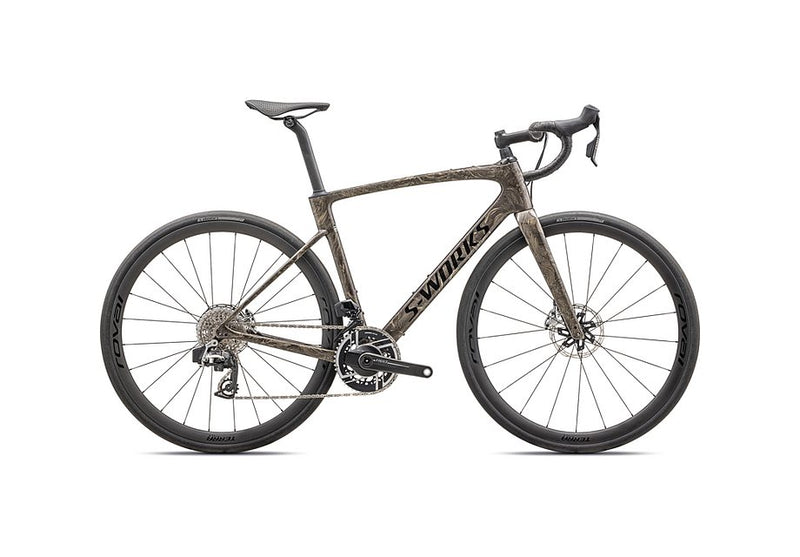 2025 Specialized ROUBAIX S-Works ETAP BIKE - 49, Gloss Taupe/Gunmetal Strata/Charcoal