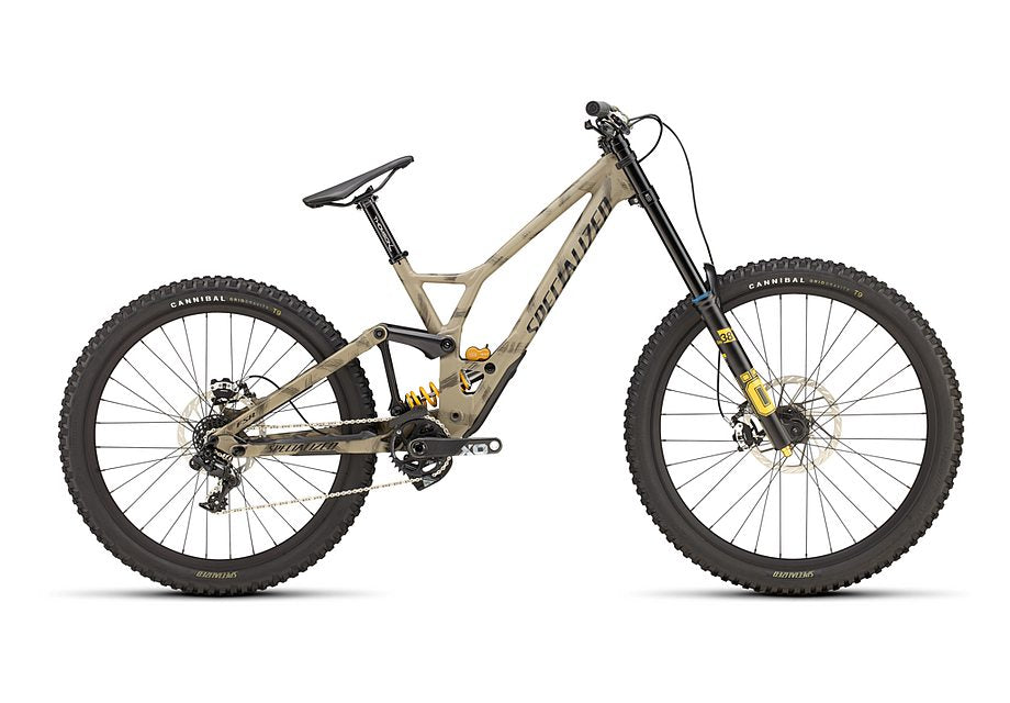 2025 SPECIALIZED DEMO RACE BIKE - S3, SATIN TAUPE / BLACK / BRUSHED