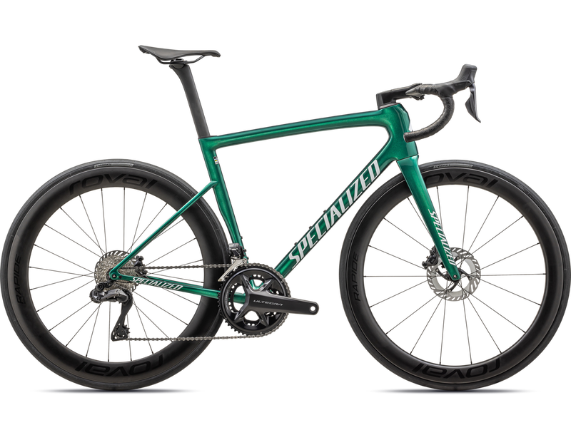 2024 Specialized Tarmac SL8 Pro - Ultegra Di2 Complete Road Bike - 61cm, GLOSS PINE GREEN METALLIC / WHITE