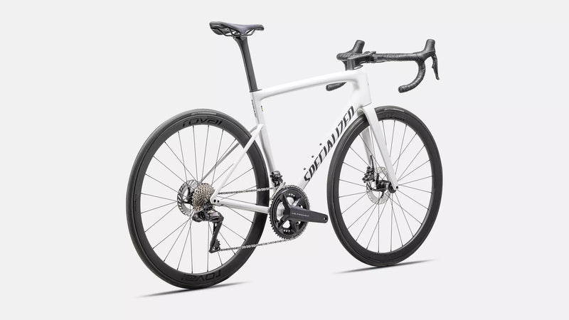 2025 Specialized Tarmac SL8 Expert Ultegra Di2 Complete Road Bike - 44cm, Gloss White / Black Metallic