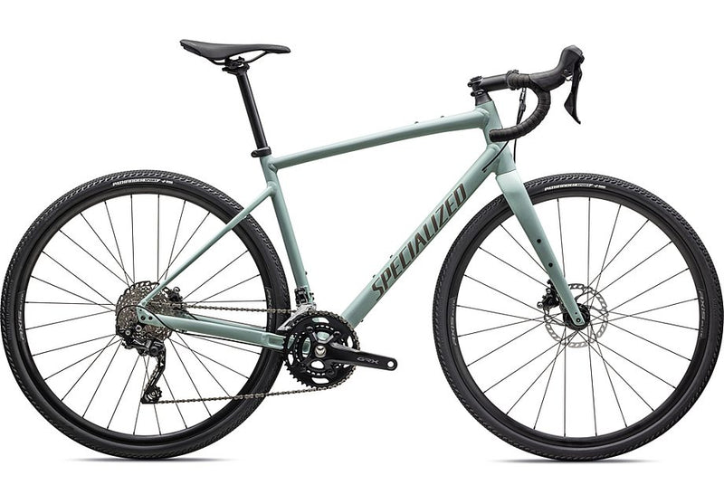 2024 Specialized DIVERGE E5 ELITE Gravel BIKE - 61cm, SATIN WHITE SAGE/TAUPE