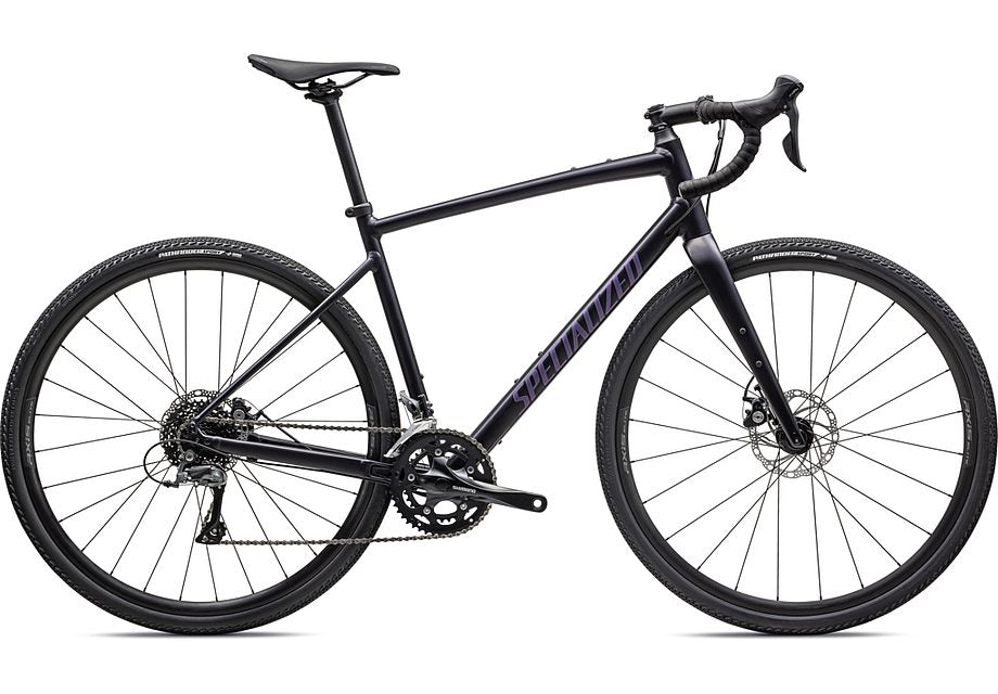 2024 SPECIALIZED DIVERGE E5 BIKE - 58, SATIN MIDNIGHT SHADOW/VIOLET PEARL