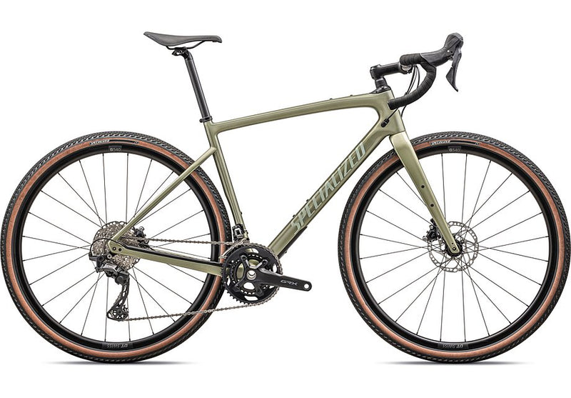 2025 SPECIALIZED DIVERGE SPORT CARBON BIKE - 64, GLOSS METALLIC SPRUCE / SPRUCE