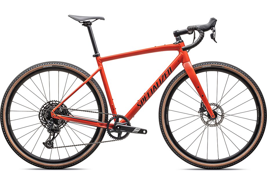 2025 SPECIALIZED DIVERGE E5 COMP BIKE - 49, SATIN DEEP ORANGE / DEEP LAKE