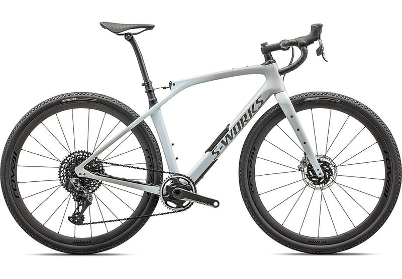 2024 SPECIALIZED DIVERGE STR S-WORKS BIKE - 58, DOVE GREY+EYRIS PEARL - MORNING MIST / EYRIS PEARL / SMOKE