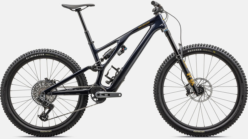 2024 Specialized Stumpjumper EVO Expert 29" Carbon Mountain Bike - S1, GLOSS DARK NAVY / HARVEST GOLD