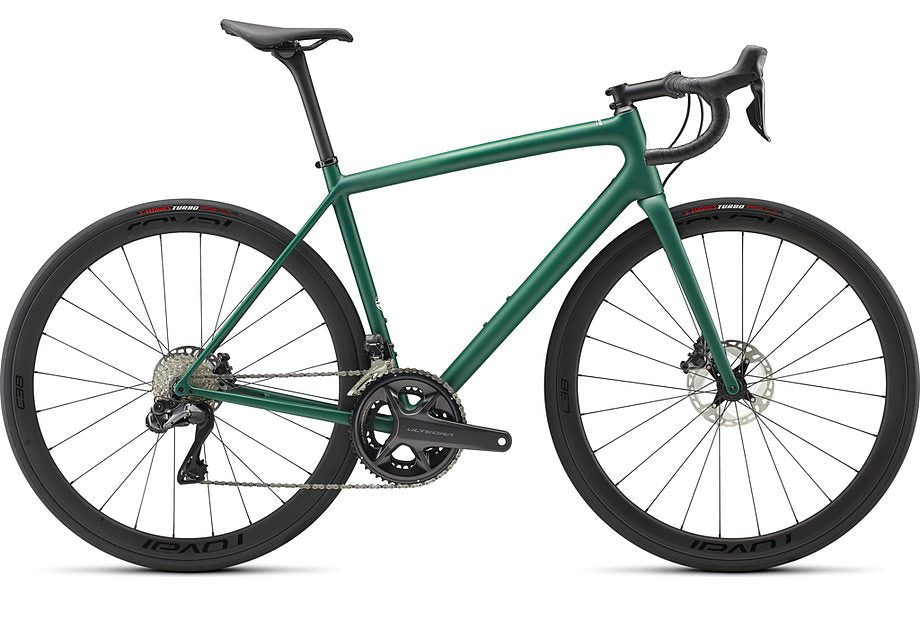 2024 SPECIALIZED AETHOS EXPERT BIKE - 52, PINE GREEN / WHITE