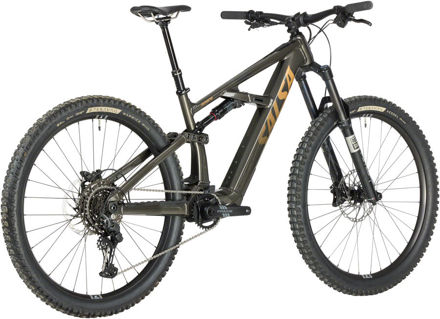 Salsa Moraine Cues 10 Ebike - 29" Aluminum Coffee Black X-Large