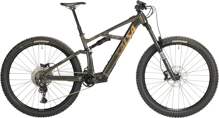 Salsa Moraine Cues 10 Ebike - 29" Aluminum Coffee Black Medium