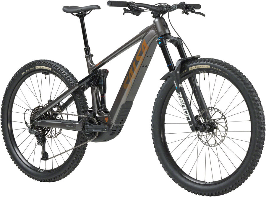 Salsa Notch Cues 10 Ebike - 29" Aluminum Charcoal Black Small