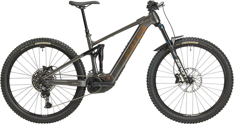 Salsa Notch Cues 10 Ebike - 29" Aluminum Charcoal Black Large