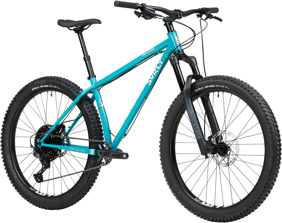 Surly Karate Monkey Front Suspension Bike - 27.5" Steel Lost at Sea Blue X-Small