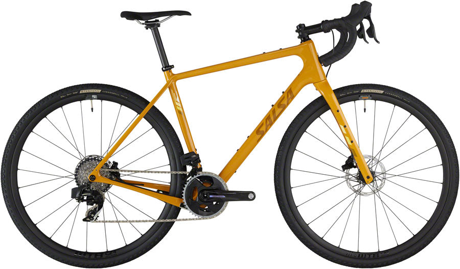 Salsa Warbird C Force AXS Wide Bike - 700c Carbon Mustard Yellow 56cm