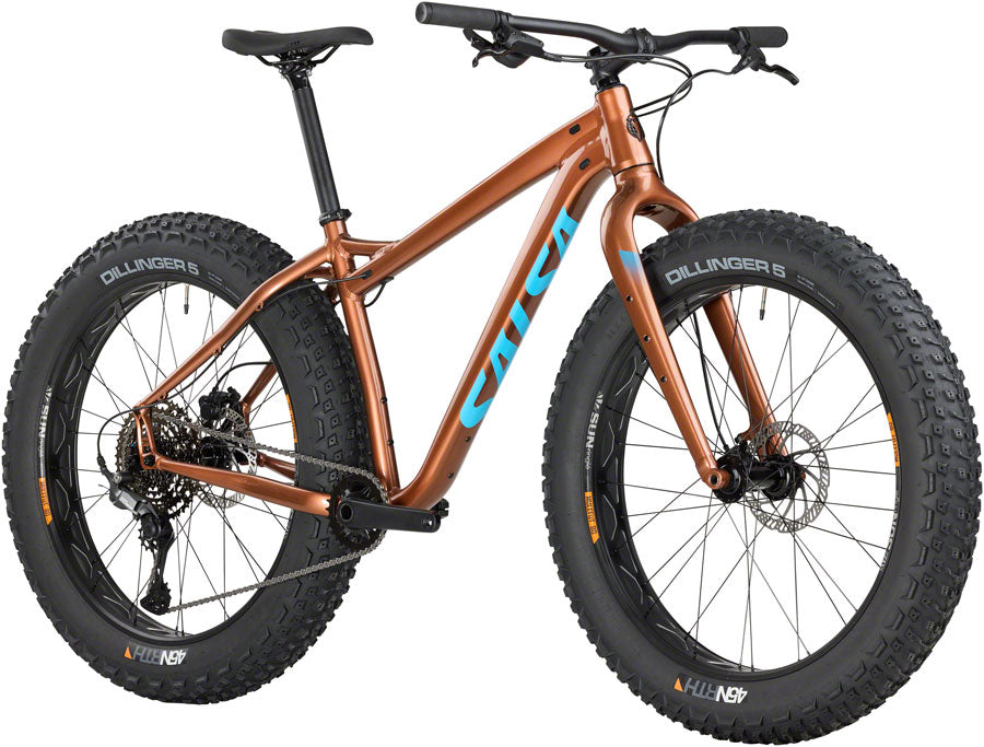 Salsa Heyday! Cues Fat Tire Bike - 26" Aluminum Bronze X-Large