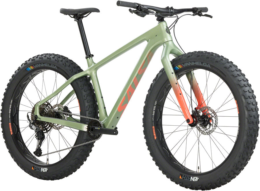 Salsa Beargrease C Cues 11 Fat Tire Bike - 27.5" Carbon Sage Green X-Large