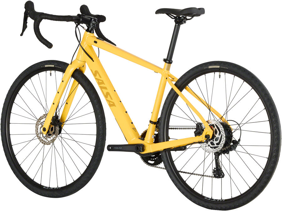 Salsa Confluence Drop Bar GRX 600 2x Ebike - 700c Aluminum Yellow 55cm