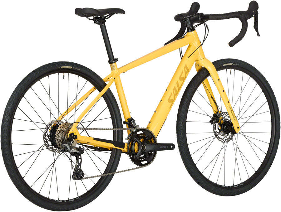 Salsa Confluence Drop Bar GRX 600 2x Ebike - 700c Aluminum Yellow 55cm