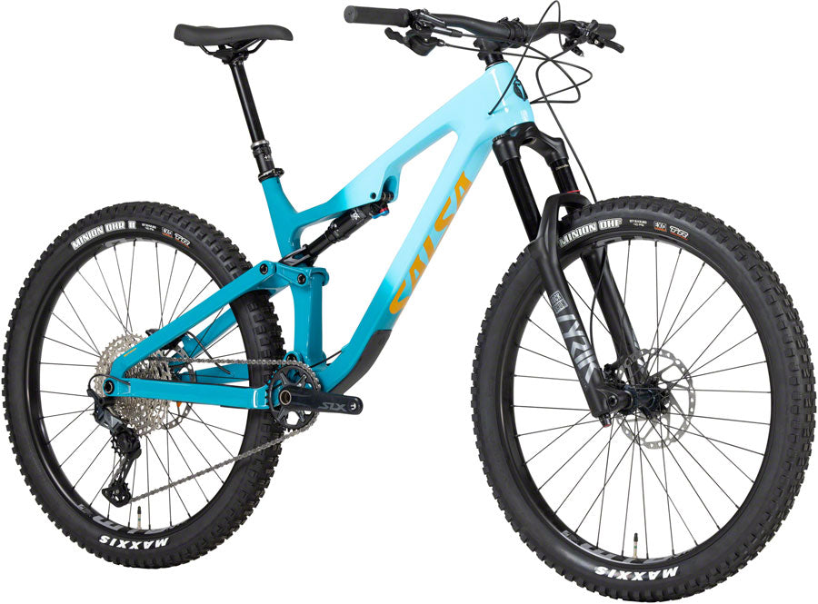 Salsa Rustler Carbon SLX Bike - 27.5" Carbon Teal Fade Large