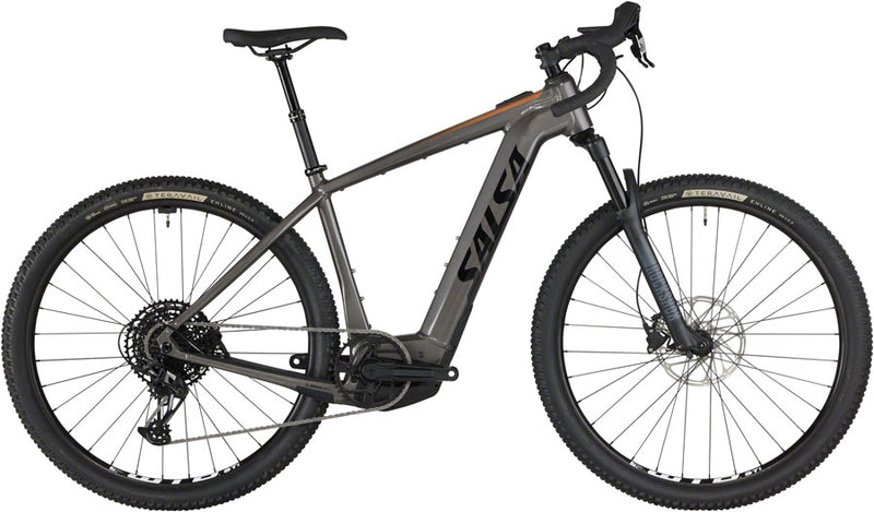 Salsa Tributary Apex Eagle SUS Ebike - 29" Aluminum Charcoal Small