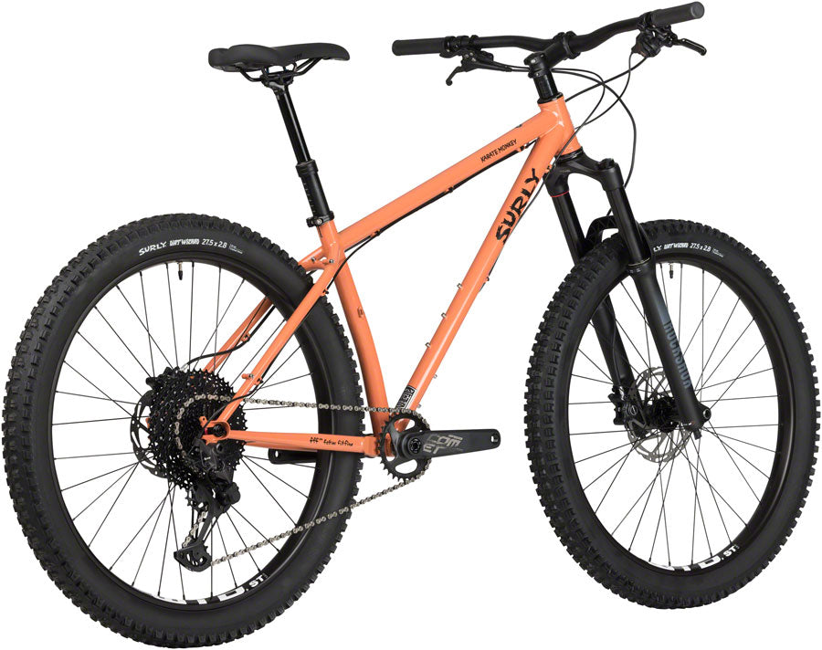 Surly Karate Monkey Front Suspension Bike - 27.5" Steel Peach Salmon Sundae Medium