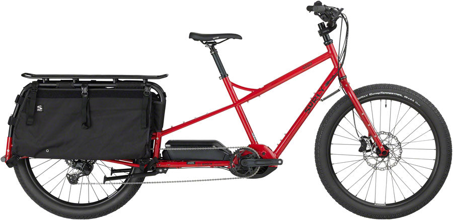 Surly Big Easy Cargo Ebike - 26" Steel Pile of Bricks Red Large