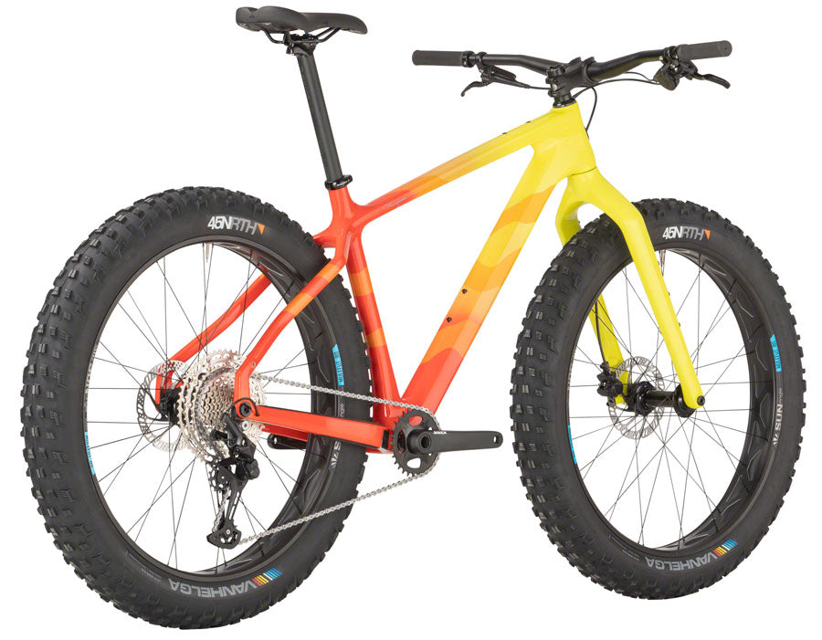 Salsa Beargrease Carbon Deore 11spd Fat Bike - 27.5" Carbon Orange/YLW Fade X-Small