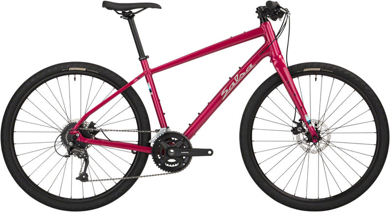 Salsa Journeyer Flat Bar Altus 650 Bike - 650b Aluminum Ruby Red XS