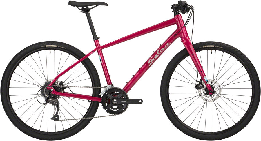 Salsa Journeyer Flat Bar Altus 650 Bike - 650b Aluminum Ruby Red MD