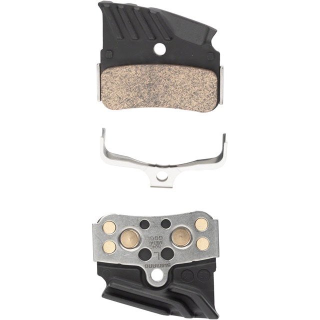 Shimano N04C Finned Metal Disc Brake Pad with Spring - Open Box, New