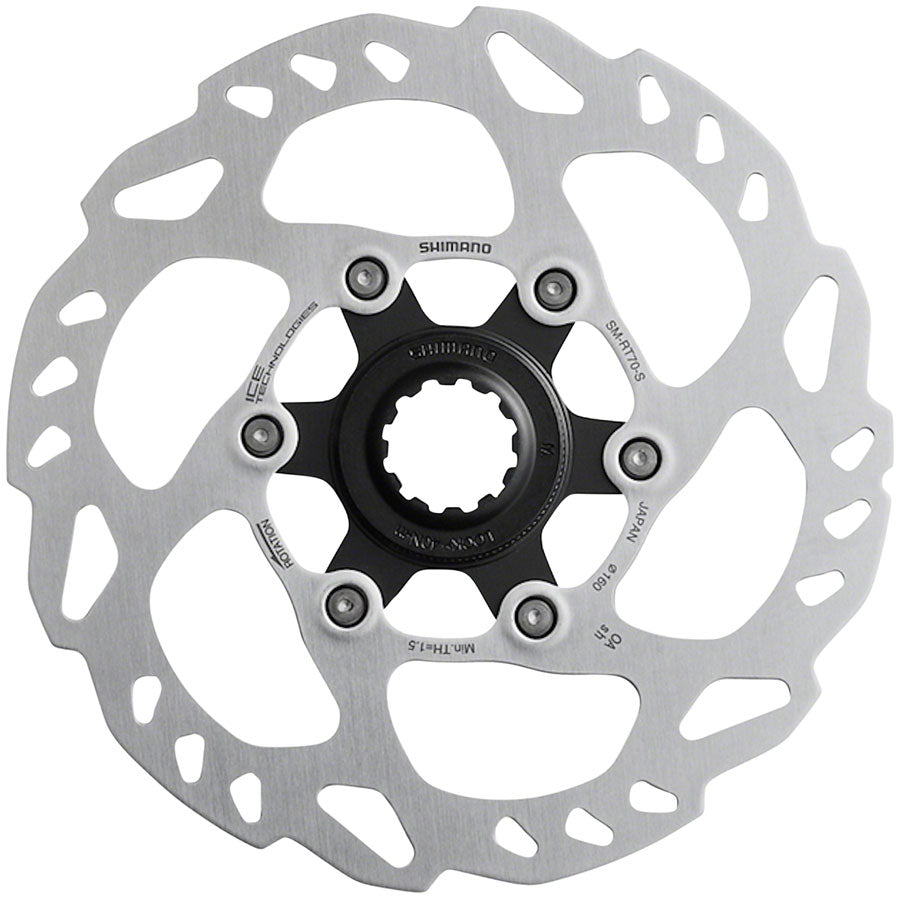 Shimano SLX SM-RT70-SI Disc Brake Rotor - 160mm Center Lock Silver