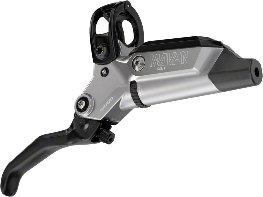 SRAM Maven Ultimate Stealth Disc Brake and Lever - Rear, Post Mount, 4-Piston, Aluminum Lever, Titanium Hardware, Black/Silver, A1