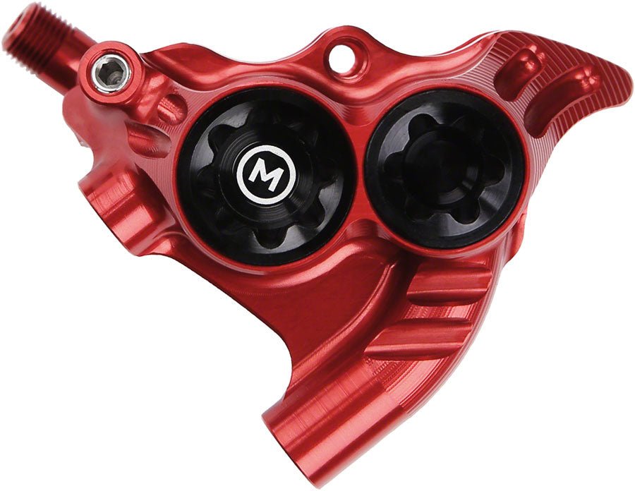 Hope RX4+ Disc Brake Caliper - Rear Flat Mount Direct +20mm Mineral Oil Red