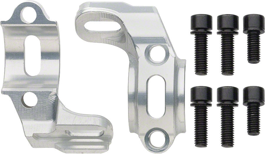 Hope Tech/Tech Evo Shifter Mounts - For SRAM Shifters Silver Pair