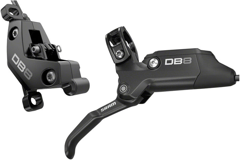 SRAM DB8 Disc Brake and Lever - Rear, Mineral Oil Hydraulic, Post Mount, Diffusion Black, A1 - Open Box, New