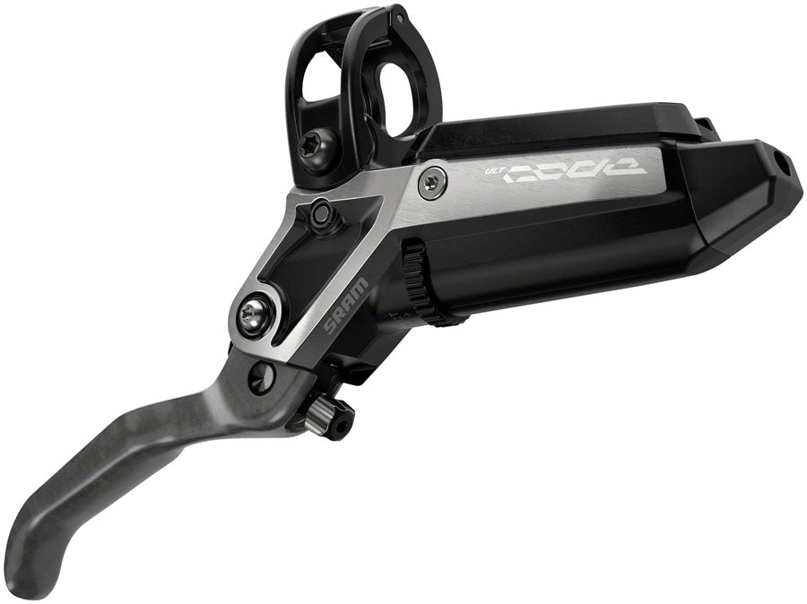 SRAM Code Ultimate Stealth Disc Brake and Lever - Rear, Post Mount, 4-Piston, Carbon Lever, Titanium Hardware, Black/Silver, C1 - Open Box, New