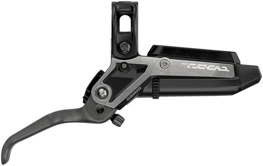 SRAM Code Ultimate Stealth Disc Brake and Lever - Rear, Post Mount, 4-Piston, Carbon Lever, Titanium Hardware, Black/Silver, C1 - Open Box, New