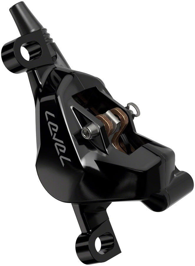 SRAM Level Silver Stealth Disc Brake and Lever - Front, Post Mount, 2-Piston, Aluminum Lever, SS Hardware, Black, C1 - Open Box, New