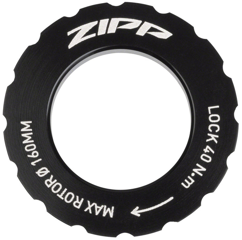 Zipp Center-Lock Disc Lock Ring - Zipp Logo Sold Each for Rotors up to 160mm