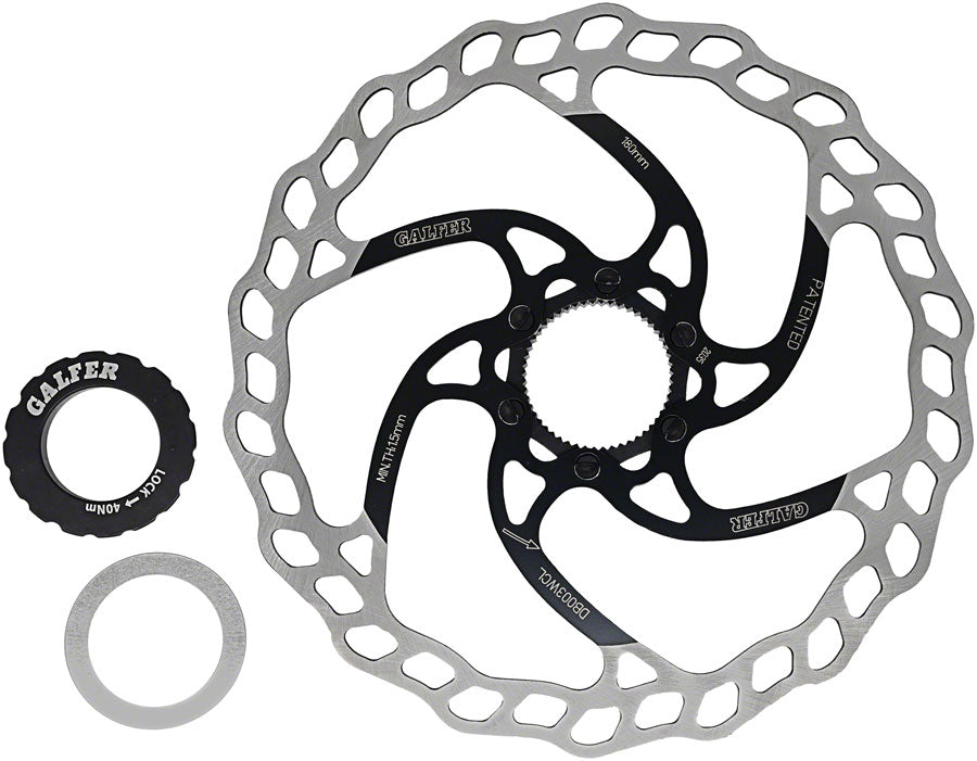 Galfer MTB Disc Brake Rotor - 180mm Centerlock 1.8mm