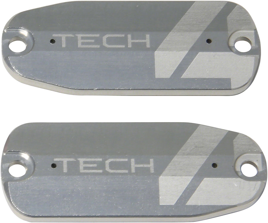 Hope Tech 4 Brake Lever Reservoir Lid - Silver Pair