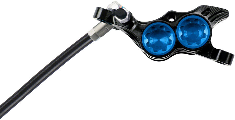 Hope Tech 4 E4 Disc Brake and Lever Set - Rear Hydraulic Post Mount Blue