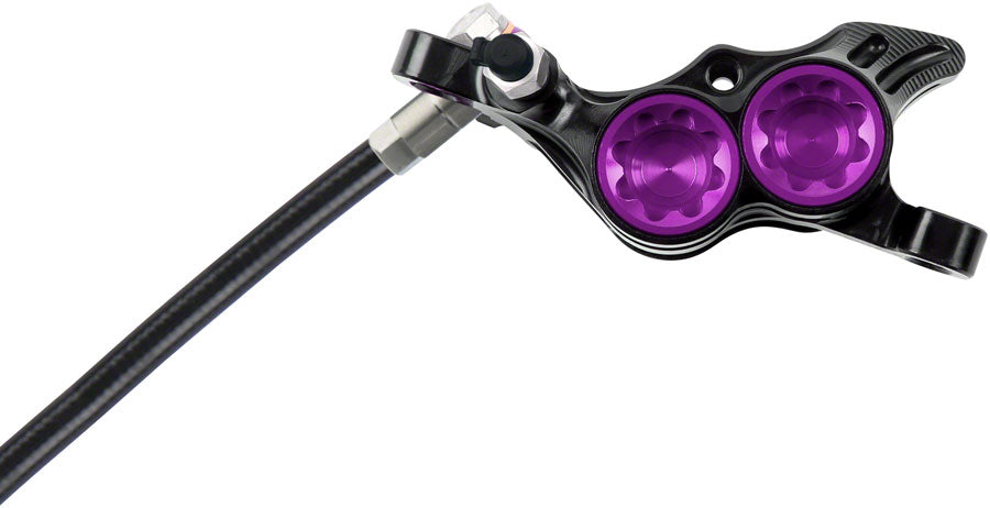 Hope Tech 4 E4 Disc Brake and Lever Set - Front Hydraulic Post Mount Purple