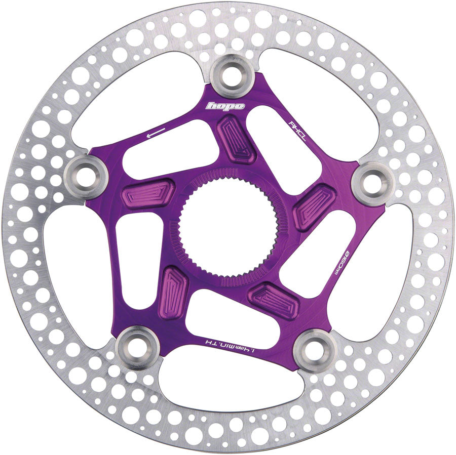 Hope RX Disc Rotor - 160mm Center-Lock Purple