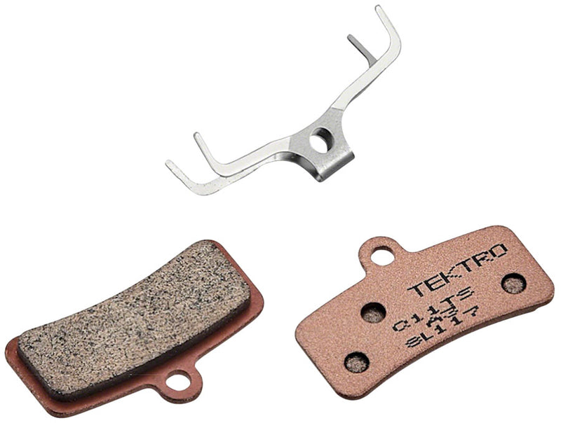 Tektro Q11TS Disc Brake Pads - Sintered Steel Backed For Use With 4-Piston Calipers