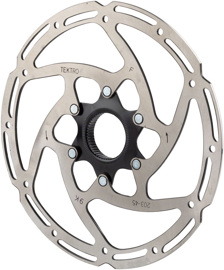 Tektro TR203-45 Disc Brake Rotor - 203mm Center-Lock 2.3mm Thickness Silver